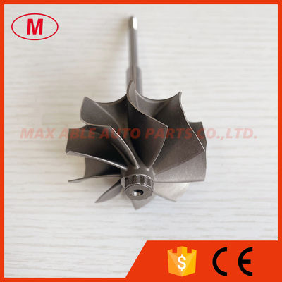 GTB25 51/53mm 9 blades journal bearing turbo wheel/turbine shaft&wheel