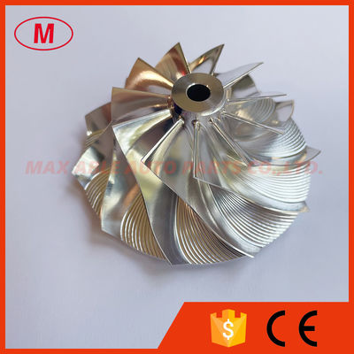 T04E 50.00/76.00mm 11+0 blades turbocharger milling/aluminum 2618/billet compressor wheel