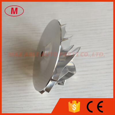 GT35 58.00/76.13mm 7+7 blades LEP style turbo Milling/aluminum 2618/billet compressor wheel 