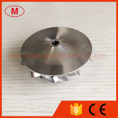 GT15-25 38.62/52.00mm 11+0 blades high performance point milling/snake curve Turbo milling/billet compressor wheel