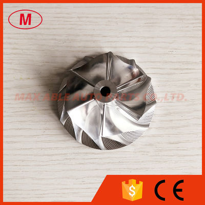 TD05H forward 49179-02712 56.24/75.00mm 6+6 blades turbo aluminum 2618/milling/ Billet compressor wheel for 49179-02712
