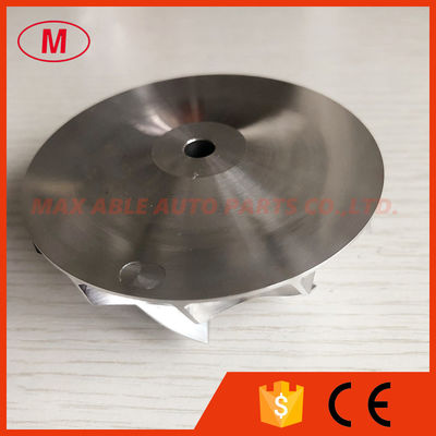TD05H forward 49179-02712 56.24/75.00mm 6+6 blades turbo aluminum 2618/milling/ Billet compressor wheel for 49179-02712