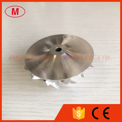 GT15-25 37.95/56.02mm 7+7 blades high performance Turbo milling/aluminum 2618/billet compressor wheel