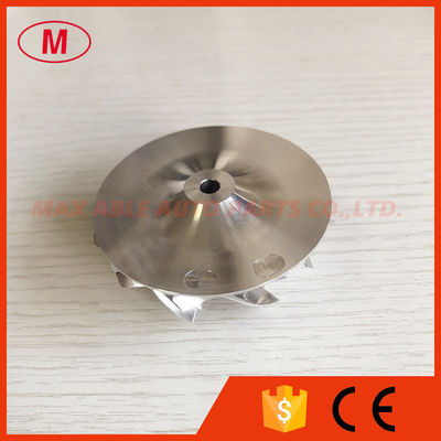GT15-25 47.00/60.40mm 6+6 blades Turbo milling/aluminum 2618/billet compressor wheel