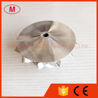T04S 48.80/70.00mm 6+6 blades high performance turbo aluminum 2618/milling/Billet compressor wheel