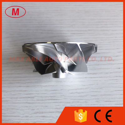 TD05H forward 49179-02712 56.24/75.00mm 6+6 blades turbo aluminum 2618/milling/ Billet compressor wheel for 49179-02712