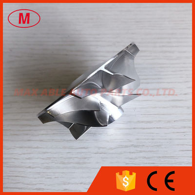 TD05H forward 49179-02712 56.24/75.00mm 6+6 blades turbo aluminum 2618/milling/ Billet compressor wheel for 49179-02712