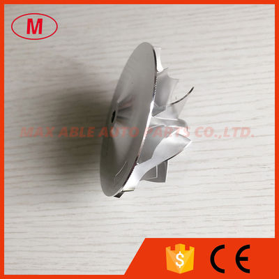 PT55 MIL0063, 22155, 00429 55.08/76.20mm 6+6blades point milling turbo milling/aluminum 2618/billet compressor wheel