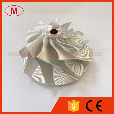 GT15-25 38.62/52.19mm 729612-0005 9+0 Blades Point Milling Snake Curve Performance Twisted Blade billet compressor wheel