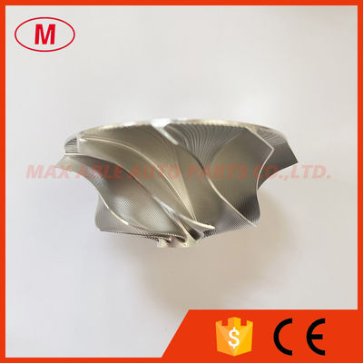GT15-25 38.62/52.19mm 729612-0005 9+0 Blades Point Milling Snake Curve Performance Twisted Blade billet compressor wheel