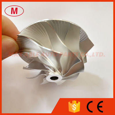 GT15-25 38.62/52.19mm 729612-0005 9+0 Blades Point Milling Snake Curve Performance Twisted Blade billet compressor wheel