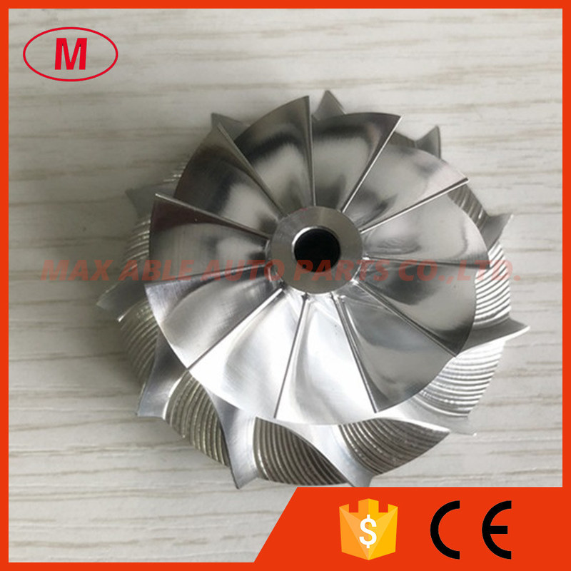 GT15-25 38.62/52.00mm 11+0 blades high performance Turbo milling/aluminum 2618/billet compressor wheel for 760699-5004