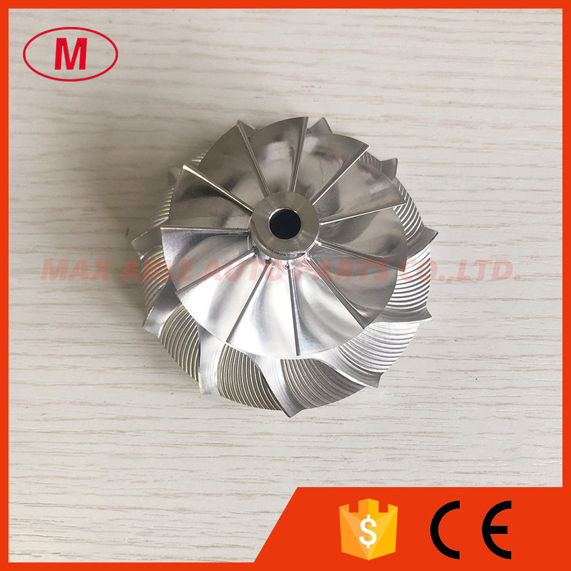 S200 171861 57.29/80.57mm 11+0blades turbocharger milling/aluminum 2618/billet compressor wheel for 171857/171858/171859