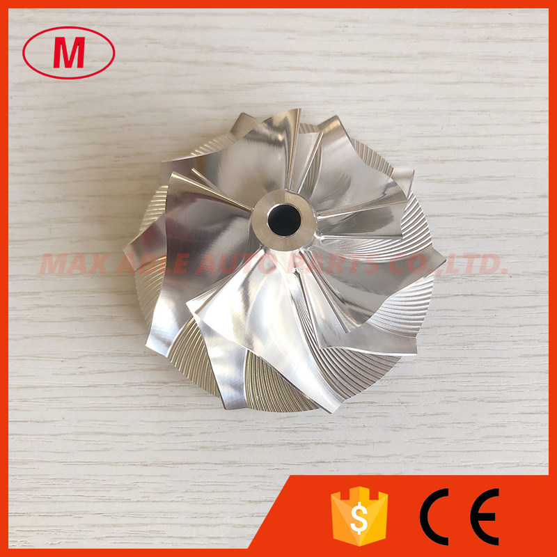 HX35 53.88/78.00mm 5+5 blades high performance turbo Billet/milling/aluminum 2618 compressor wheel