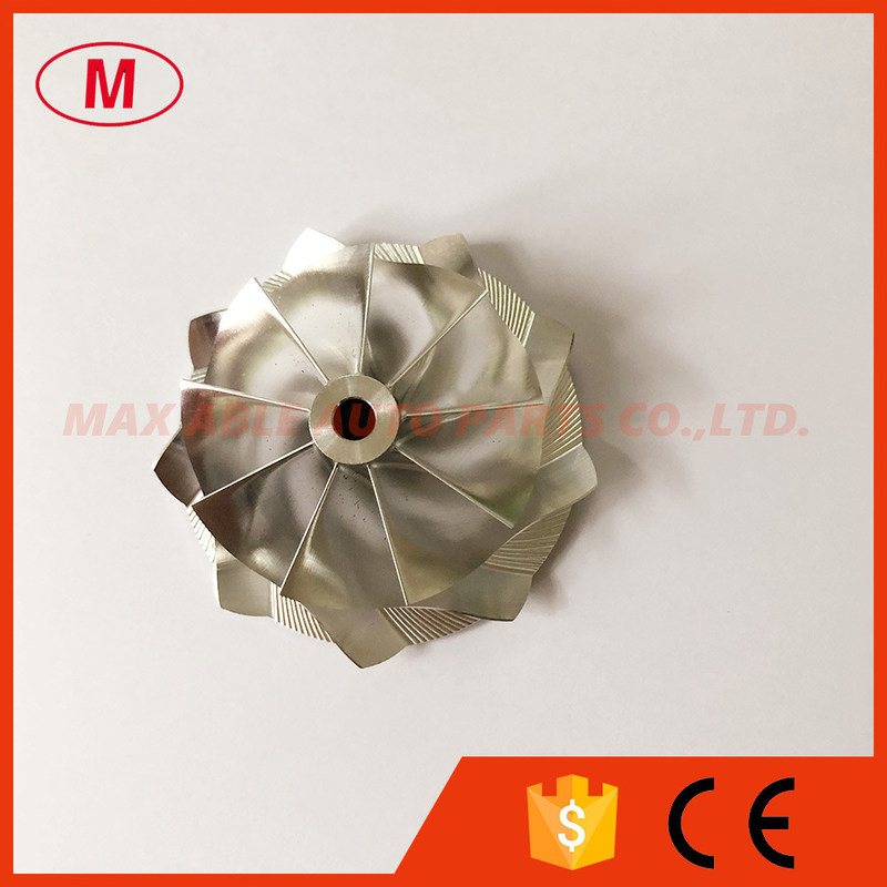 RHF5 46.02/58.00mm 9+0 blades high performanceTurbocharger milling/aluminum 2618/Billet compressor wheel